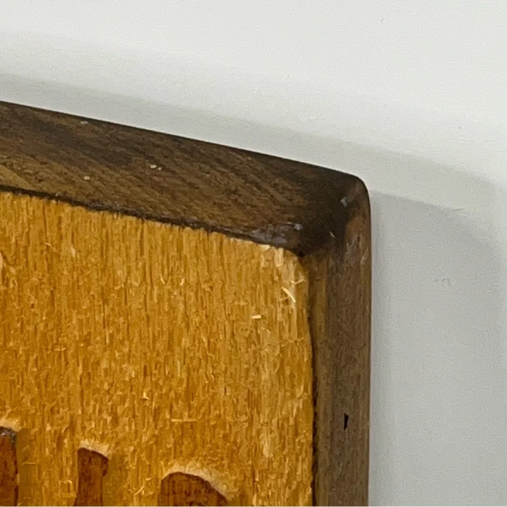 Vintage Hand Carved Wood Jesus fills all my 0446 need Home Decor